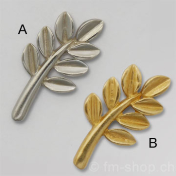 Pin "Akazie", Silber 925 oder vergoldet