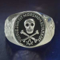 Preview: Schwerer Ring mit "Totenkopf", Silber