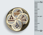 Preview: Pin "YORK RITE", 18 ct vergoldet