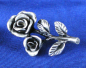 Preview: Brosche "Rose", altsilber