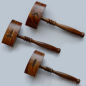 Preview: Set of 3 gavels, Acacia Wood