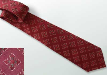 Krawatte "Ritter vom Rosenkreuz", rot