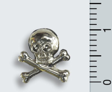 Pin "Skull", silver