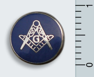 Pin "Winkel und Zirkel", rund