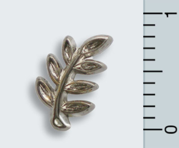 Pin "Akazienzweig", Silber, klein