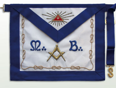 Master Apron "M+B", blue