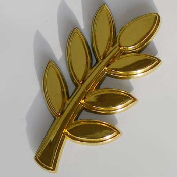 3D Plakette "Akazie", gold