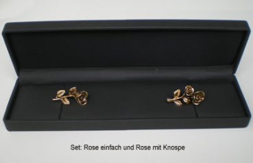 Brosche "Rose", altgold