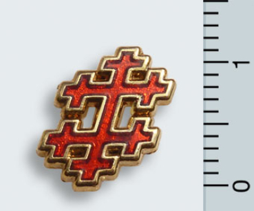 Pin "Zweigestrichenes Kreuz" AASR