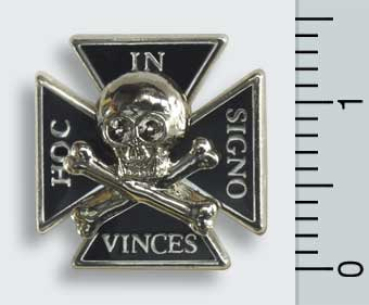 Pin Templer/Kreuzritter "IN HOC SIGNO VINCES"