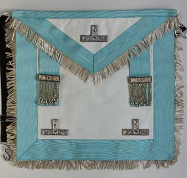 Honor Apron, blue with silver