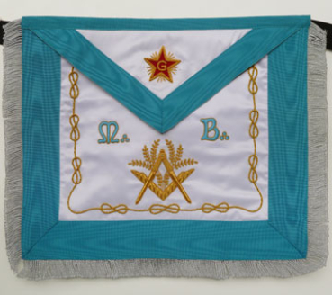 Honor Apron "M+B" with Star, blue