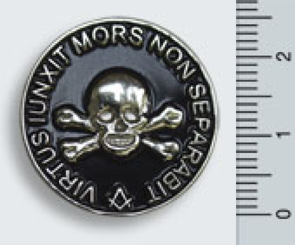 Pin "Virtus, Skull & Bones"