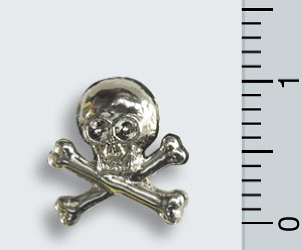 Pin "Totenkopf", Silber