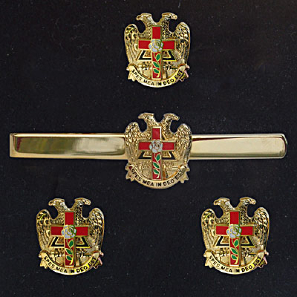 Set: Herrenschmuck "Rosenkreuzer"