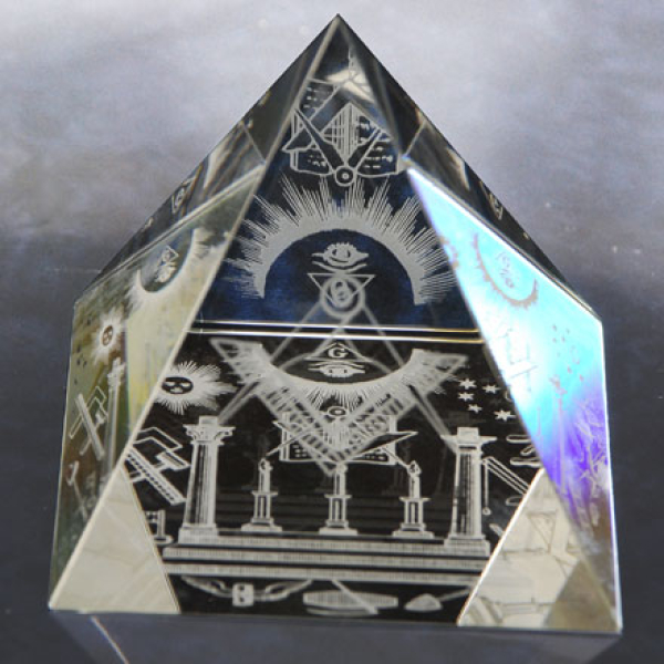 Paperweight Pyramid, Masonic Symbols