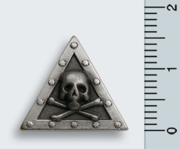 Pin "Totenkopf und Knochen" auf Dreieck