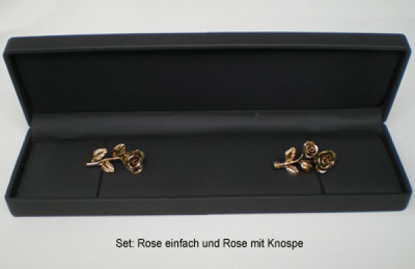 Brosche "Rose", altgold