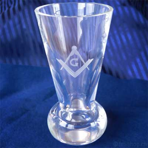 Freimaurer Kanone Glas