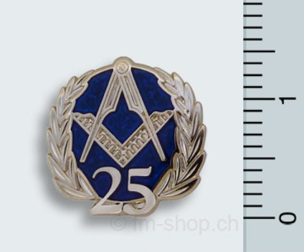 Pin's "25", Equerre et Compas