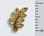 Pin "Akazienzweig", 18 ct, klein